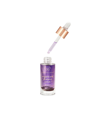 Amethyst and Bakuchiol Facial Serum - Amethyst Shimmer Serum Crystallove