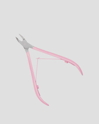You Beauty professional 5mm cuticle clippers with satin pink handle - 3