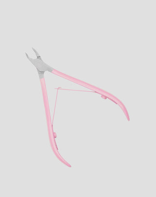 You Beauty professional 3mm cuticle clippers with satin pink handle - 3