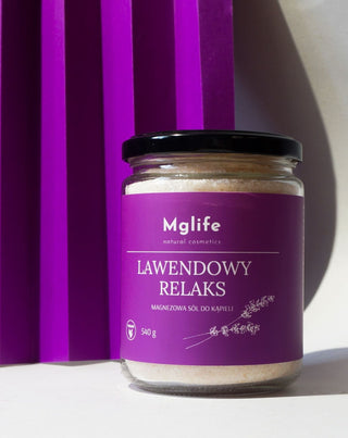 Magnesium Bath Salt with Epsom Salt and Essential Oil Lavender Relaxation Mglife - 2
