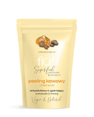 Fluff dry body scrub with Dead Sea salt and robusta coffee