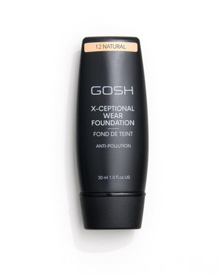 Gosh medium-coverage durable foundation x-ceptional wear shade 12 natural