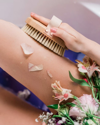 Bamboo Agave Body Massage Brush Crystallove - 2