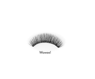 Wowee! 2D false strip eyelashes for repeated use easy to apply Bamm!Lashes