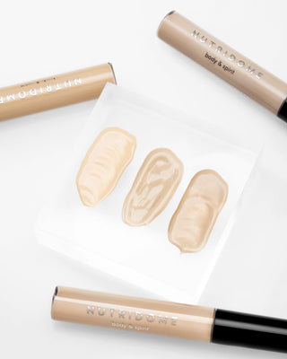 Nutridome full-coverage under-eye concealer with vitamin C for imperfections for very fair skin