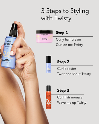 Twisty Curl Booster for curly hair, waves and frizz - 3