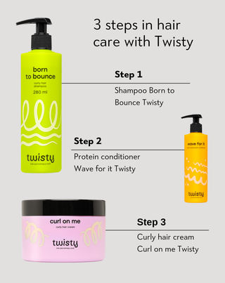 Twisty moisturising shampoo for curly hair with urea and lactic acid - 5