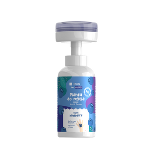 Blueberry-Scented Foam for Children Hand and Body Wash HiSkin