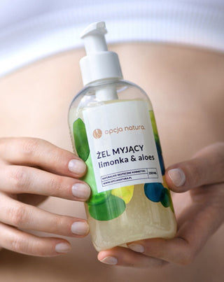 Body and face cleansing gel Lime & Aloe 100% natural Opcja Natura_2 - 2
