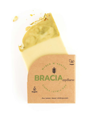 Solid Soap with Jasmine and Acacia for Wrinkles and Acne Warm Summer Night Bracia Mydlarze - 1