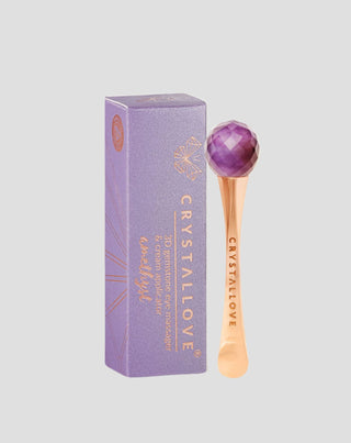 3D Eye Massager with Amethyst and Crystallove Cream Applicator - 1
