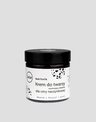 Face cream for couperose skin with sea buckthorn oil strengthening blood vessel walls La-Le - 1