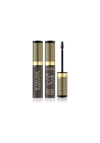 Brow Mascara with Micro-Fibres No. 02 Dark Brow and Go! Eveline