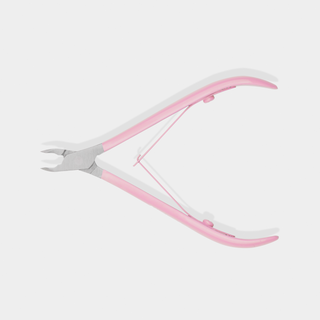 You Beauty professional 3mm cuticle clippers with satin pink handle