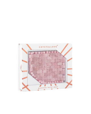 Hand-Woven Face and Body Msk with Rose Quartz Crystallove