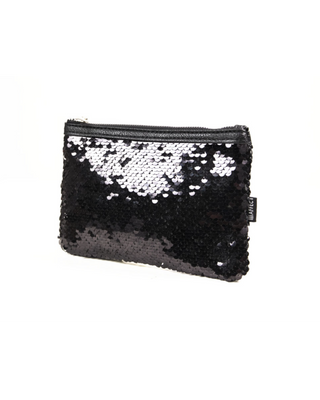 Perfectly Shimmering Black Swan Sequin Makeup Bag by Affect
