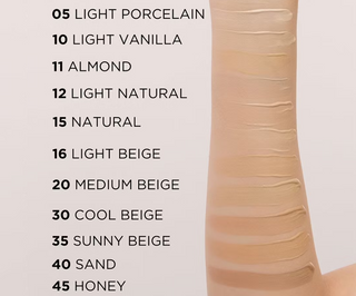 Eveline Wonder Match No. 05 light porcelain luxury skin-hugging foundation