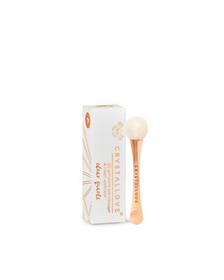 3D Eye Massager with Mountain Crystal and Cream Applicator Crystallove