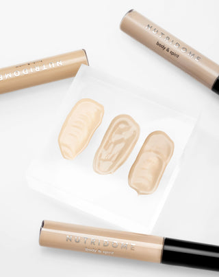 Nutridome full-coverage under-eye concealer with vitamin C for imperfections for mature skin