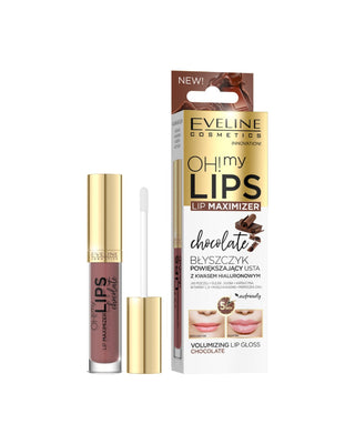 Oh! chocolate lip plumping lip gloss with hyaluronic acid Eveline My Lips Lip Maximizer
