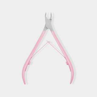 You Beauty professional 3mm cuticle clippers with satin pink handle