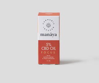 Manaya Focus 5% CBD oil to improve concentration