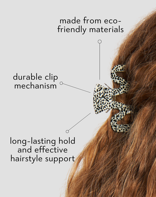 Set of large hair clips - pearl and black Twisty 2 pcs - 3