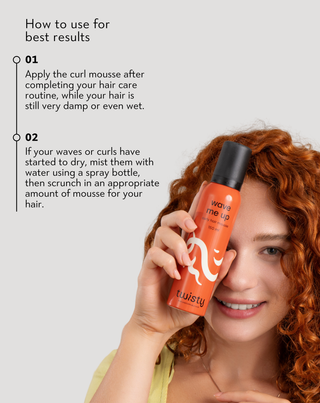Wave me up Twisty curly hair mousse fixes the curl without weighing it down - 4