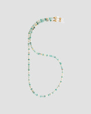 Eyeglass chain with natural stones African turquoise and amazonite Mys_1