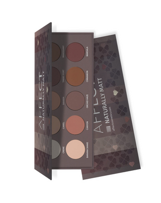 Naturally Matt Pressed Eyeshadows Palette Affect Professional Cosmetics