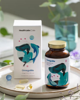 OmegaMe Omega-3 Fatty Acids EPA and DHA from Fish Supporting Heart and Brain Function Health Labs Care 120 Capsules
