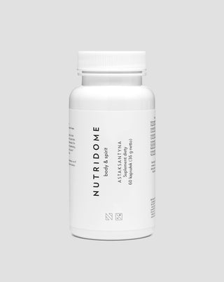 Astaxanthin extract from Haematococcus pluvialis algae for cholesterol and inflammation Nutridome 60 pcs.