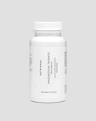 Magnesium taurinate gentle on the stomach for leg cramps, calves, fatigue, and stress Nutridome 60 capsules - 1