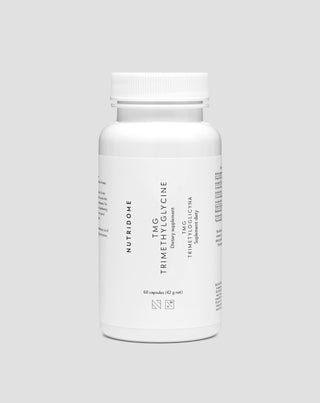 Trimethylglycine Betaine TMG for Homocysteine Metabolism and Cardiovascular Support Nutridome 60 pcs - 1