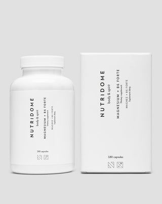 Magnesium + B6 Forte magnesium citrate for leg cramps, calf cramps, fatigue and stress Nutridome 180 capsules - 2