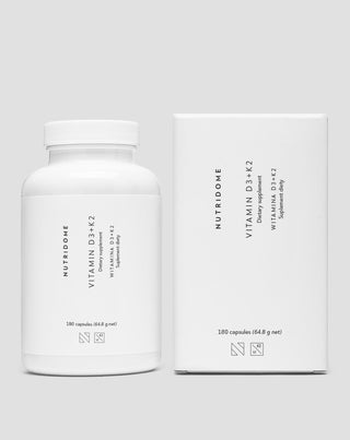 Vitamins D3+K2 with inulin for support of the skeletal system and immunity Nutridome 180 pcs. - 2
