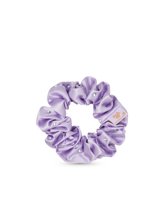 Crystal-Infused Silk Hair Tie – Lilac Crystallove - 3