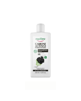 Equilibra activated charcoal and aloe vera cleansing shampoo