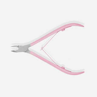 You Beauty professional 5mm cuticle clippers with satin pink handle - 3