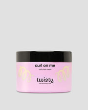 Twisty curl cream for curly hair styling with flax and oat extracts