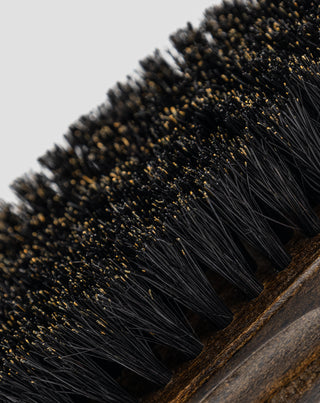 Beechwood beard punch with natural boar bristles Monolith - 2