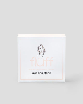 Rose Quartz Gua Sha Facial Massage Stone, Reducing Swelling and Firming Fluff
