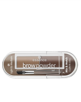 Brow Powder Set Brush and Brow Powder 01 Essence
