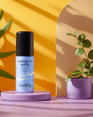 Twisty serum for curly hair for split ends, anti-frizz