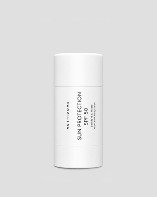 mineral spf 50 stick for face and body, moisturises and protects against uvb and uva nutridome - 1