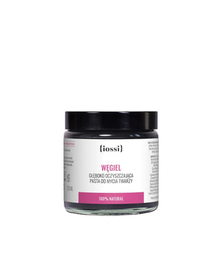 Charcoal Activated Face Cleansing Paste for Combination, Oily, and Acne-Prone Skin Iossi