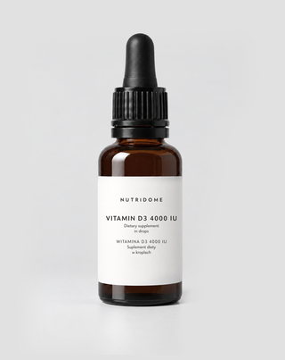 Vitamin D3 drops 4000 IU/day for immunity and strong bones with Vitamin E, 30 ml Nutridome - 1