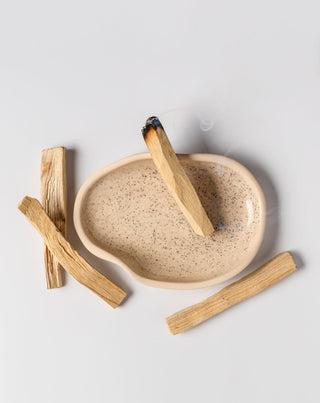 Kukka Palo Santo handmade ceramic coaster - 2