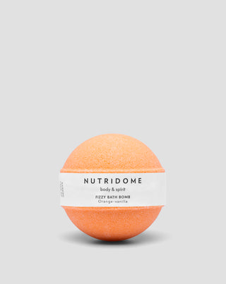 Sparkling bath ball with nourishing oils to moisturize the skin Nutridome Orange Vanilla - 2