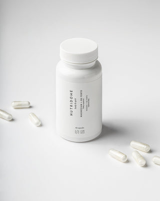 Magnez + B6 Forte tabletki na skurcze nóg, łydek, zmęczenie i stres Nutridome 60 kapsułek_1